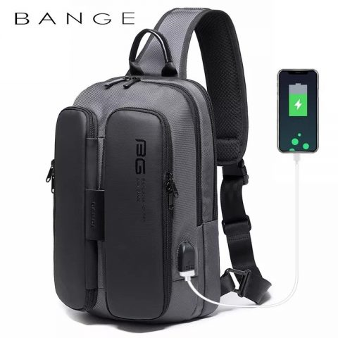 balo đeo chéo bange bg-7079 xám
